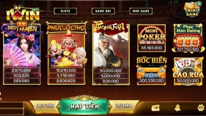 Slot game trên Iwin - Sảnh cược độc đáo 2024